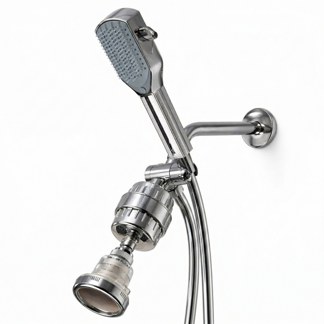 Pommeau de douche Detangler Chrome Dual Shower System