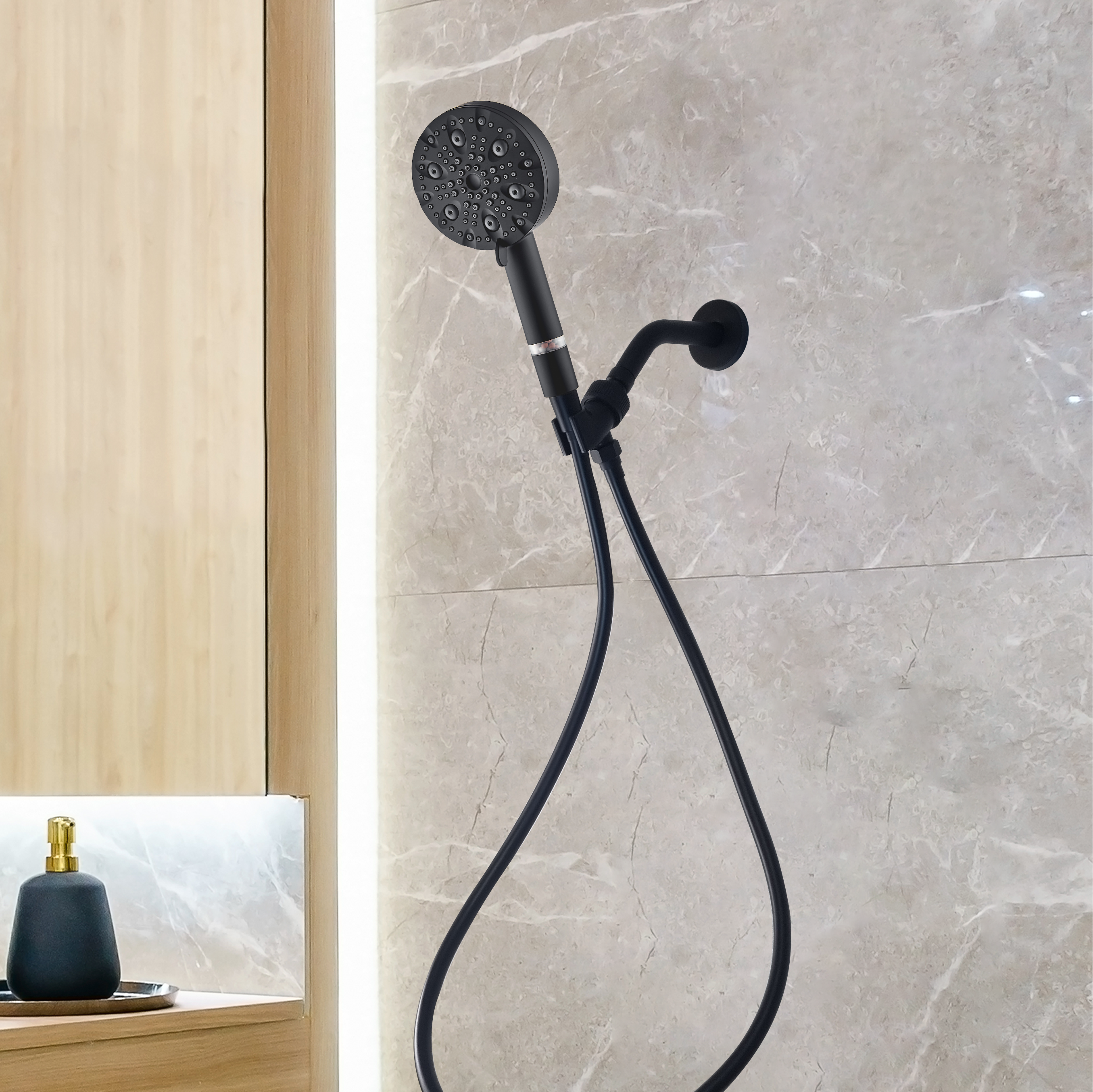 Couche de douche haute pression à 9 mode Mineralstream Luxe 9 Mode (filtré)