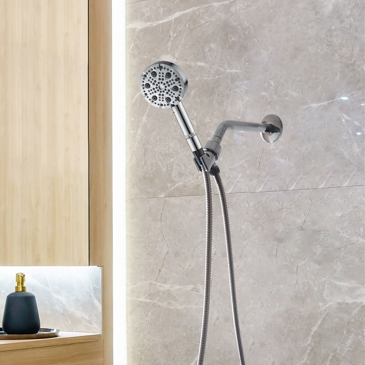 Couche de douche haute pression à 9 mode Mineralstream Luxe 9 Mode (filtré)