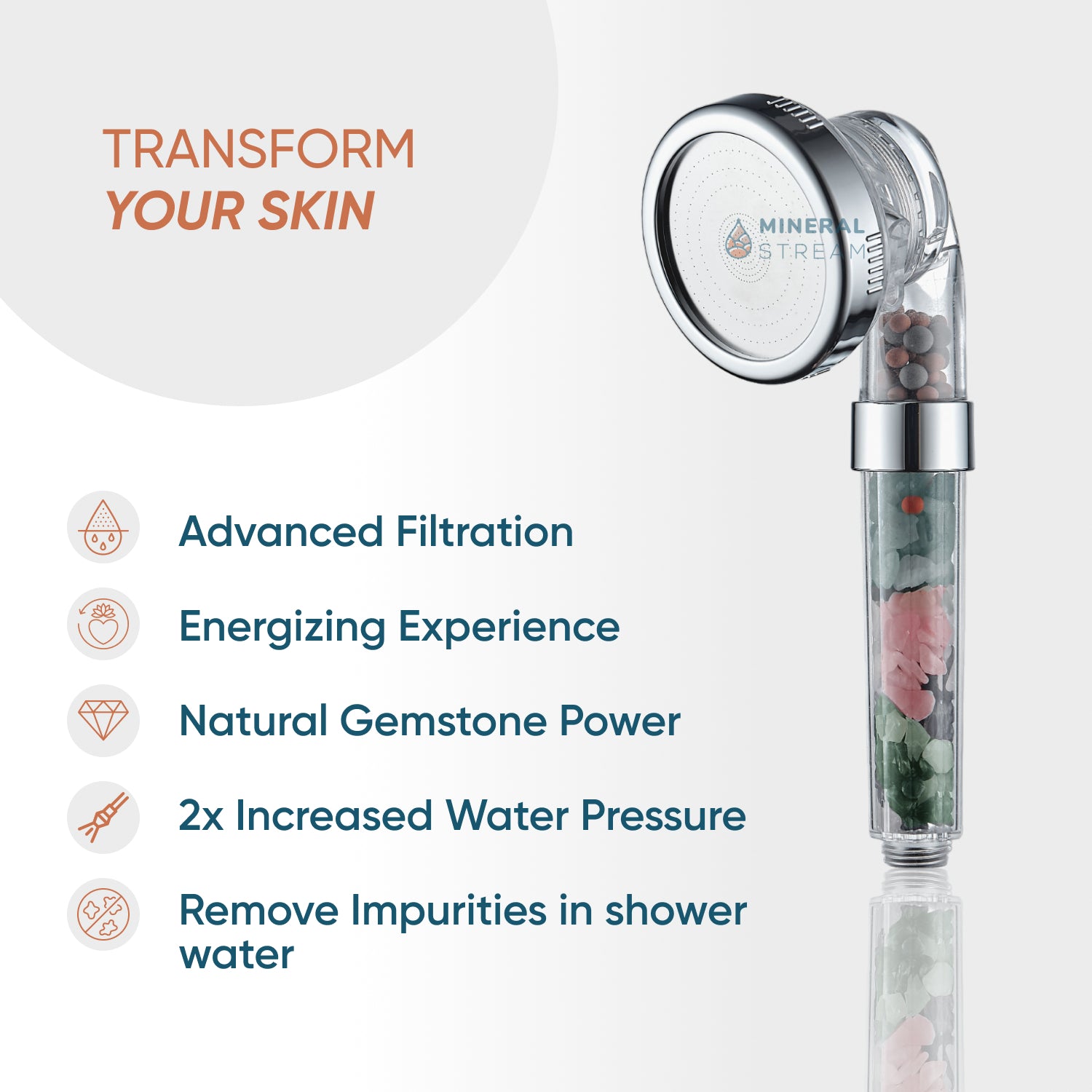 Kit complet pommeau de douche Chakra