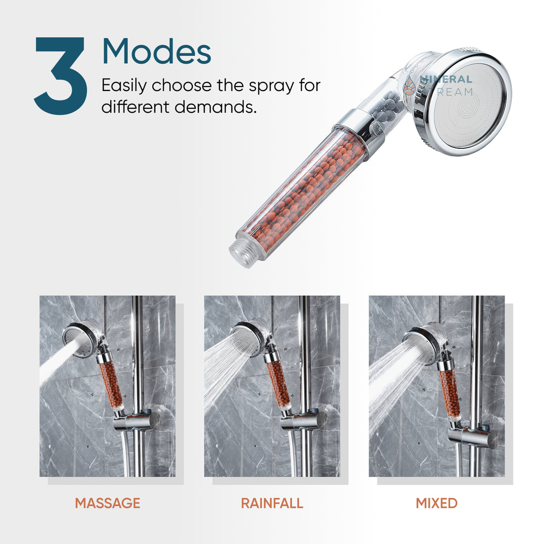 Pommeau de douche écologique haute pression n°1