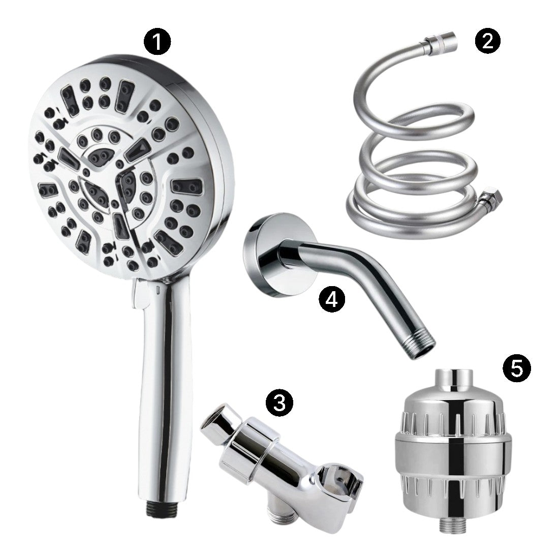 Kit de douche complet de la pomme de douche à 10 mode luxe