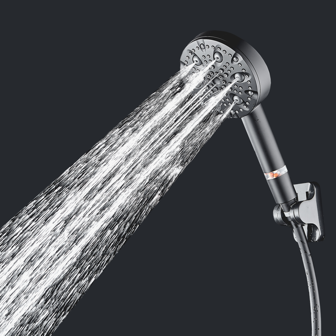 Pomme de douche haute pression MineralStream Luxe 9 modes (filtrée)