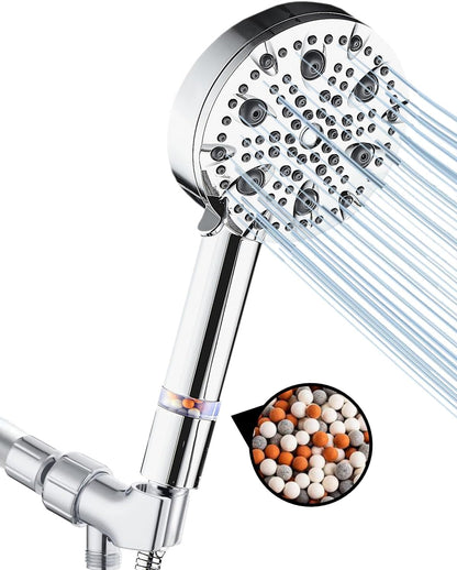 Pomme de douche haute pression MineralStream Luxe 9 modes (filtrée)