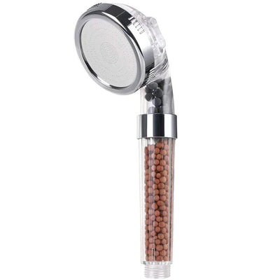 MineralStream Eco-Friendly Shower Head spraying high-pressure water